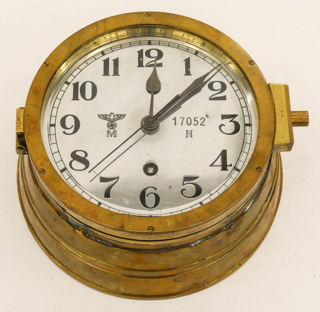 WWII German Kreigsmarine UBoat Wall Clock 4''x8''. A