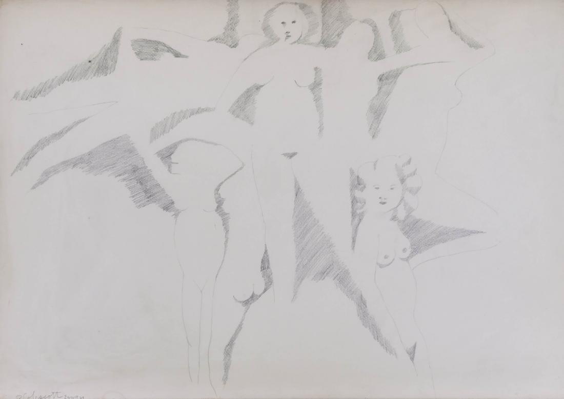 Robert Colescott (1925-2009 Oregon) Untitled Egypt 1964 (1 of 3)