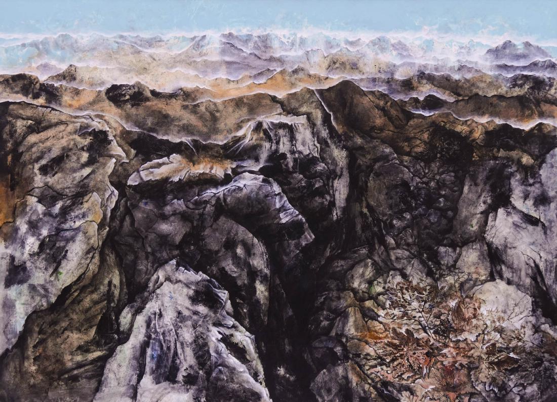 Neil Meitzler (1930-2009 Washington) ''Winter Leaves'' (1 of 4)