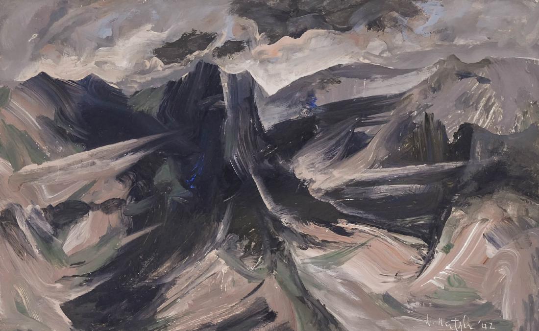 Neil Meitzler (1930-2009 Washington) Untitled Landscape (1 of 2)