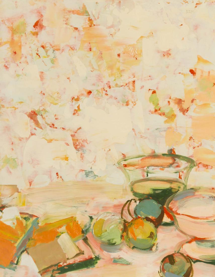 Ben Frank Moss (b.1936 New Hampshire) ''Bowls, Apples (1 of 2)