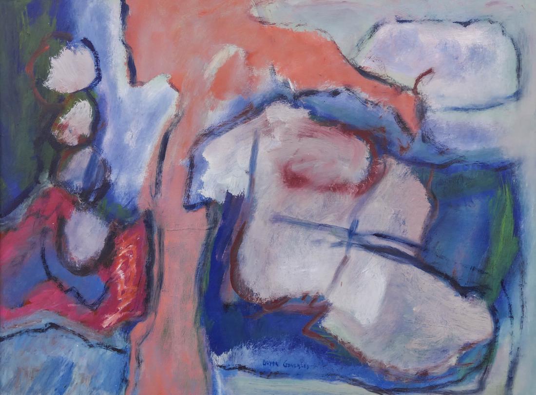 Boyer Gonzales Jr. (1909-1987 Washington) Untitled Oil (1 of 3)