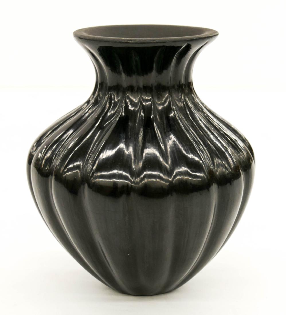 Tammy (Bortz) Garcia Santa Clara Blackware Melon Vase (1 of 2)