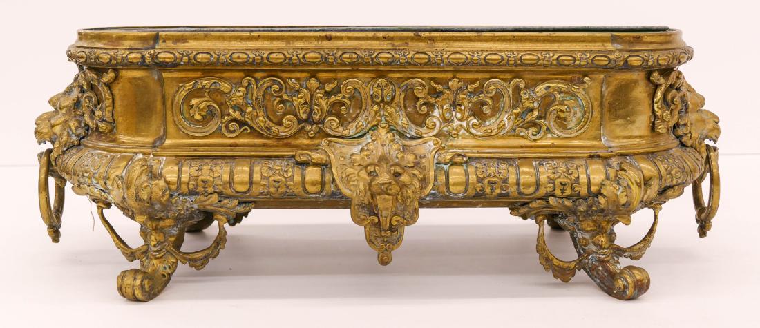 Antique French Gilt Bronze Centerpiece Jardiniere (1 of 2)