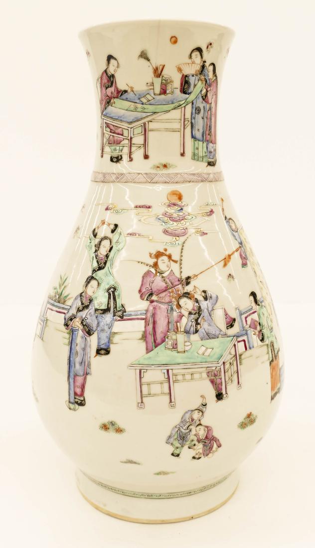 Chinese Qing Famille Rose Porcelain Large Vase (1 of 5)
