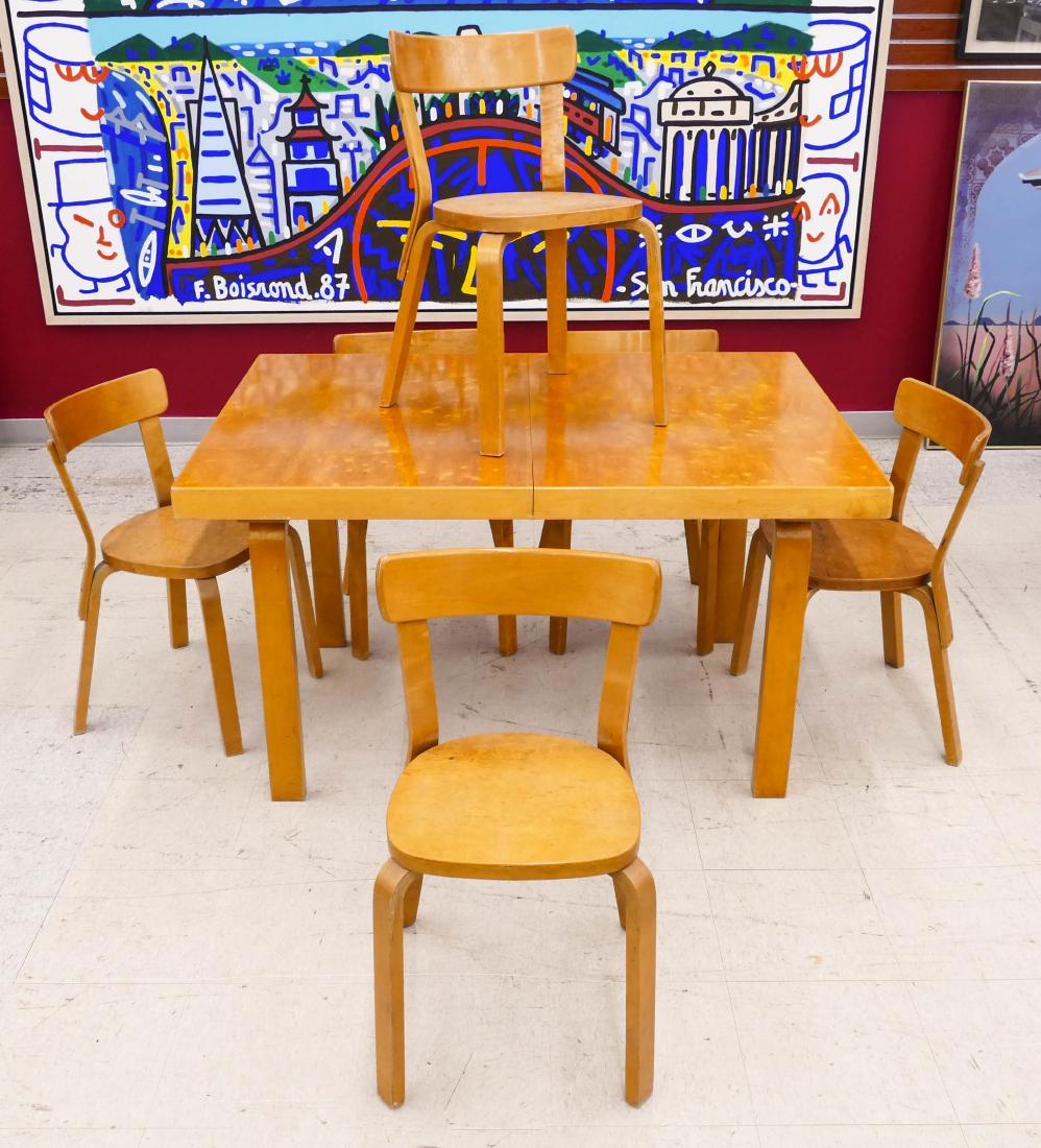 Alvar Aalto for Artek Sweden Maple Dining Set. (1 of 5)