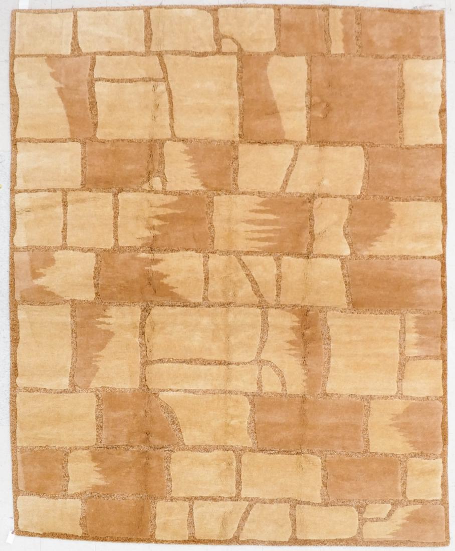 Modern Old Stone Tibetan Wool Rug 8'x10'. (1 of 4)