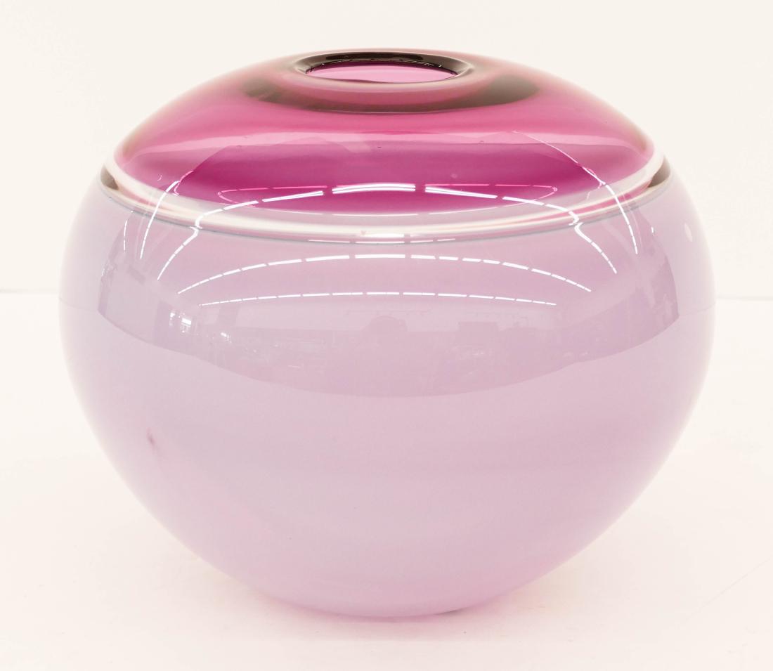 Sonja Blomdahl (b.1952 Washington) Pink Incalmo Vase (1 of 3)
