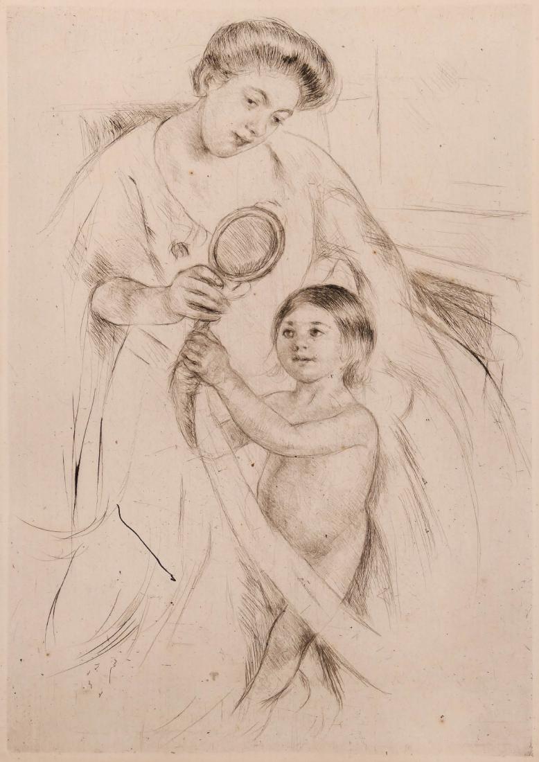 Mary Cassatt (1844-1926 American) ''Looking into the (1 of 2)