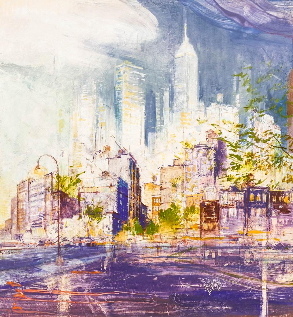 Steven Larson (b.1977 Utah) ''Zip Through'' 2009 Oil on (1 of 2)