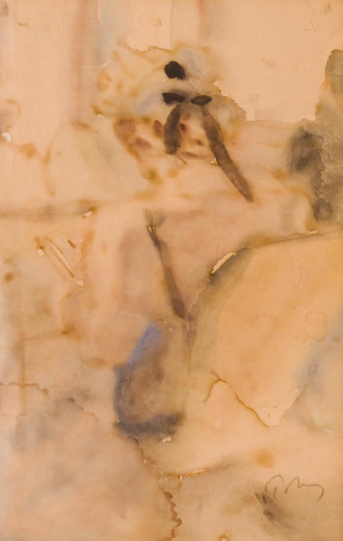Mark Tobey (1890-1976 Washington) ''Woman'' Watercolor (1 of 3)