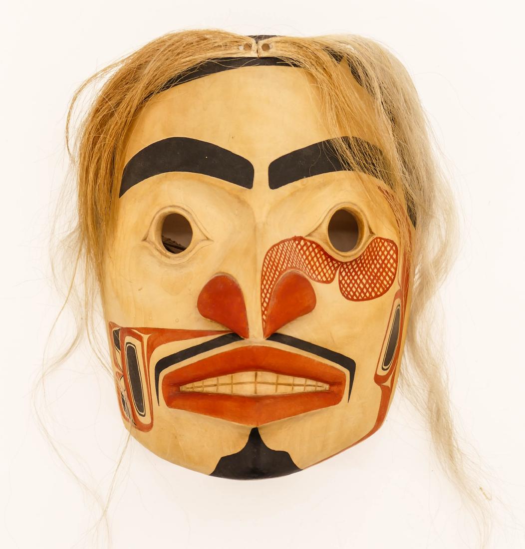 Joe David (b.1946 Nuu-chah-nulth) Portrait Mask 1973 (1 of 4)