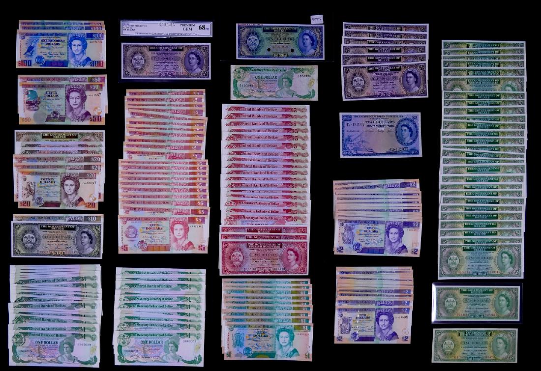 211pc Belize Banknotes  UNC (1 of 4)
