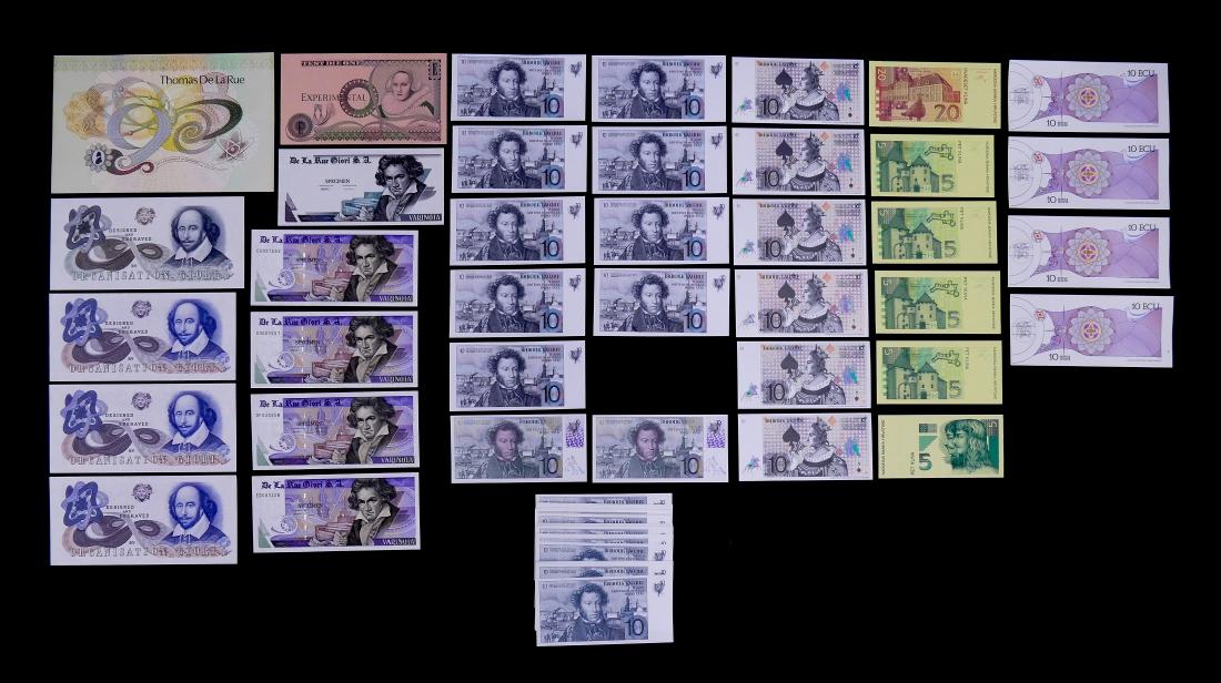 69pc Printer's Specimens and Trial Notes from Thomas De (1 of 13)