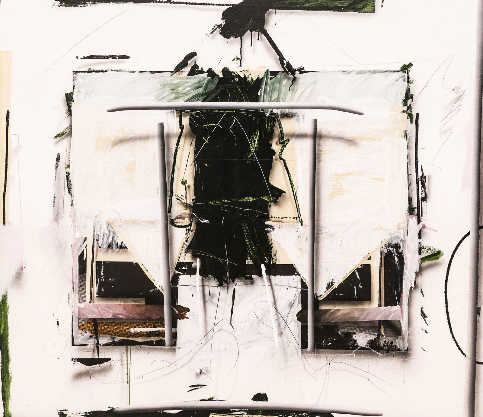 Richard Johnson (b.1942 Louisiana) ''Head Board'' 1984 (1 of 2)