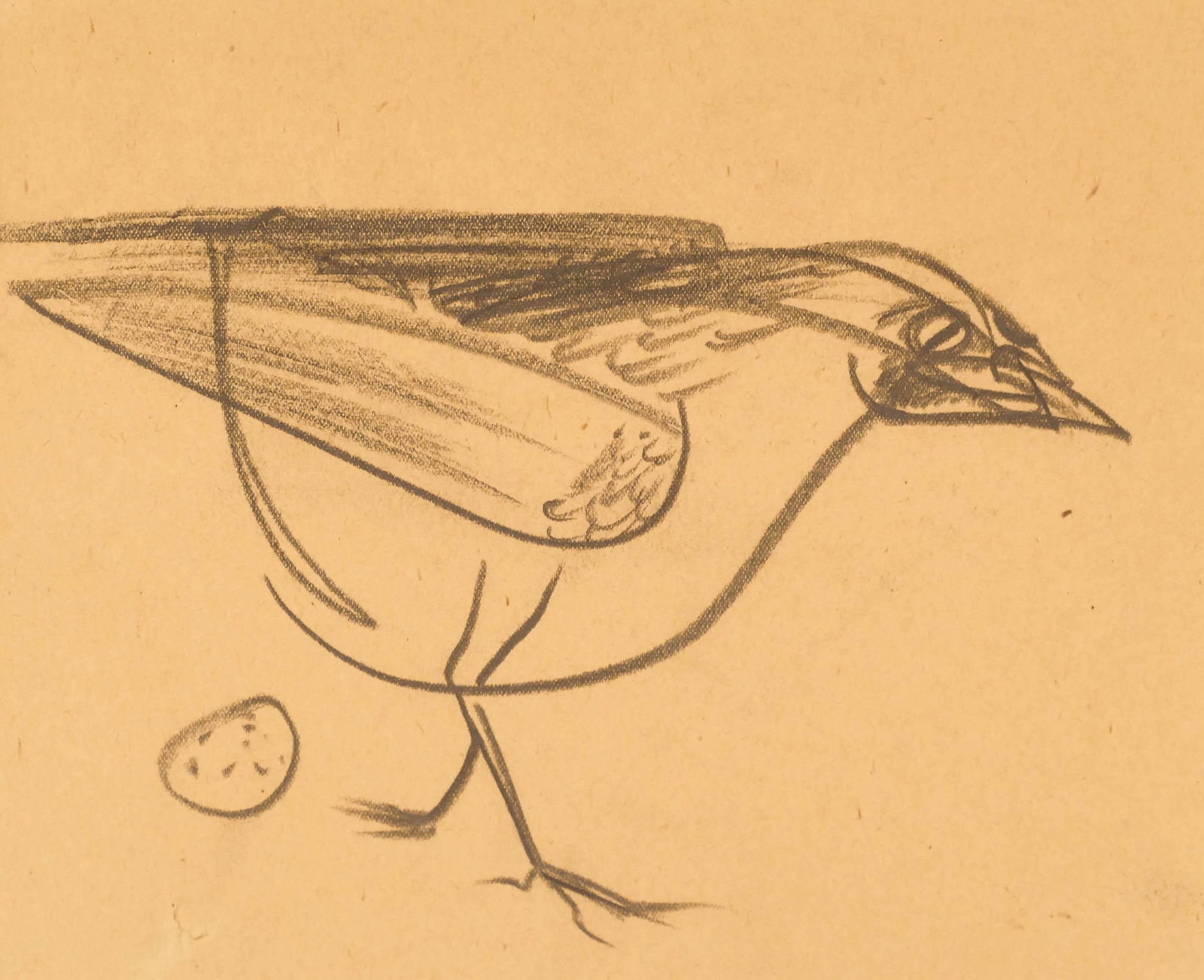 Morris Graves (1910-2001 Washington) ''Bird with Egg'' (1 of 3)