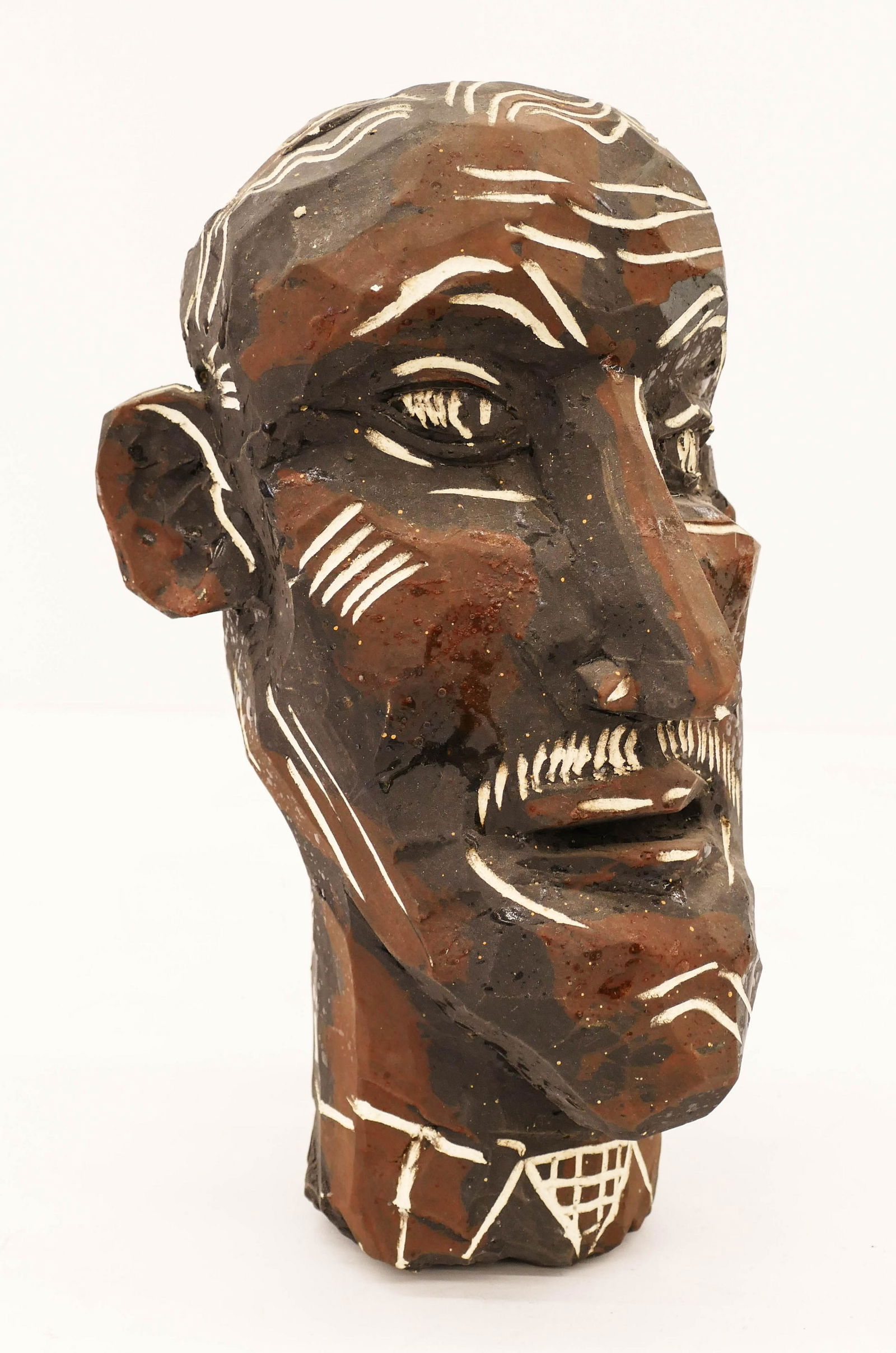 Michael Lucero (b.1953 California) Head Sculpture 1982 (1 of 4)