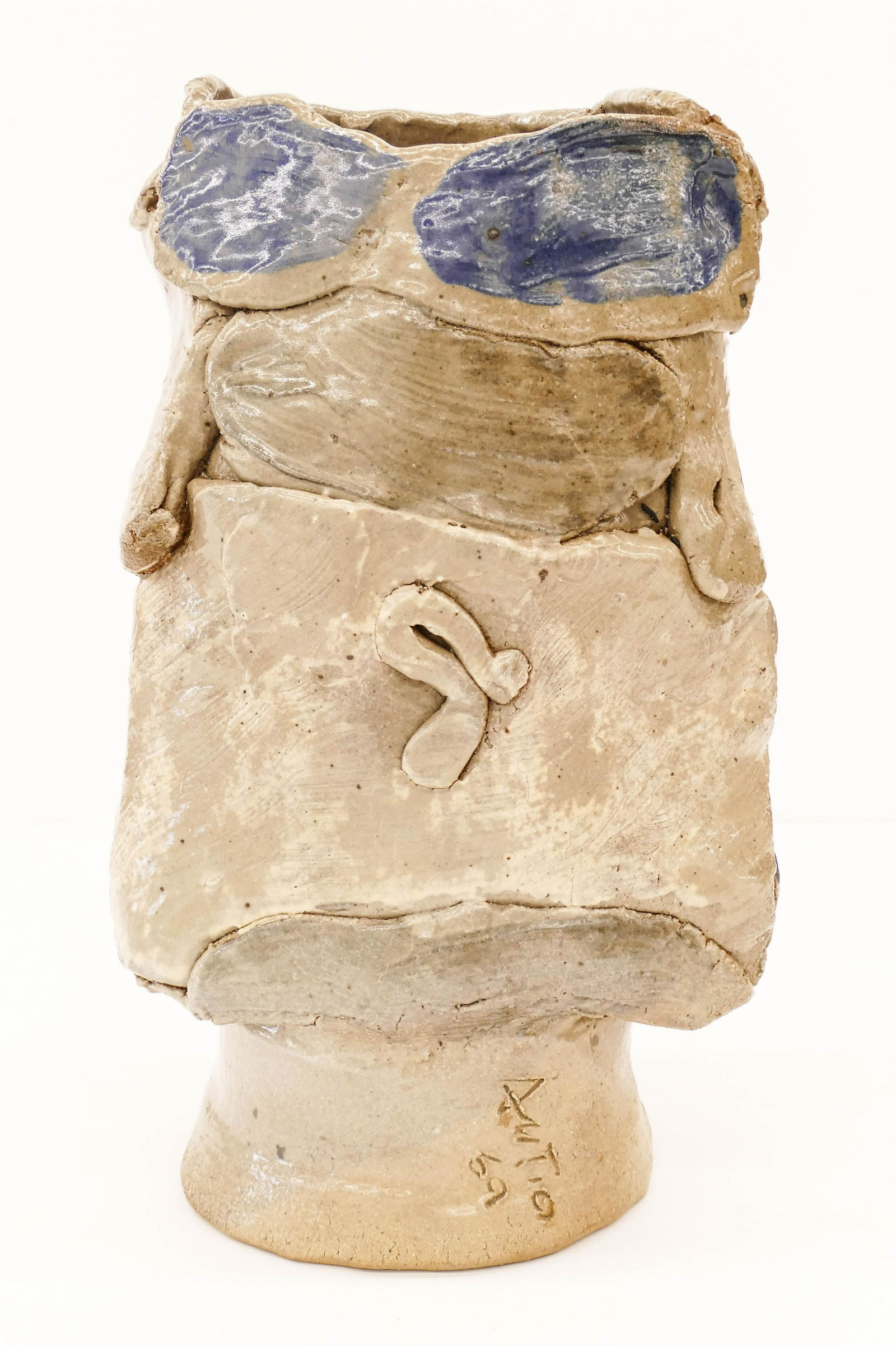 Rudy Autio (1926-2007 Montana) Abstract Slab Vessel (1 of 3)