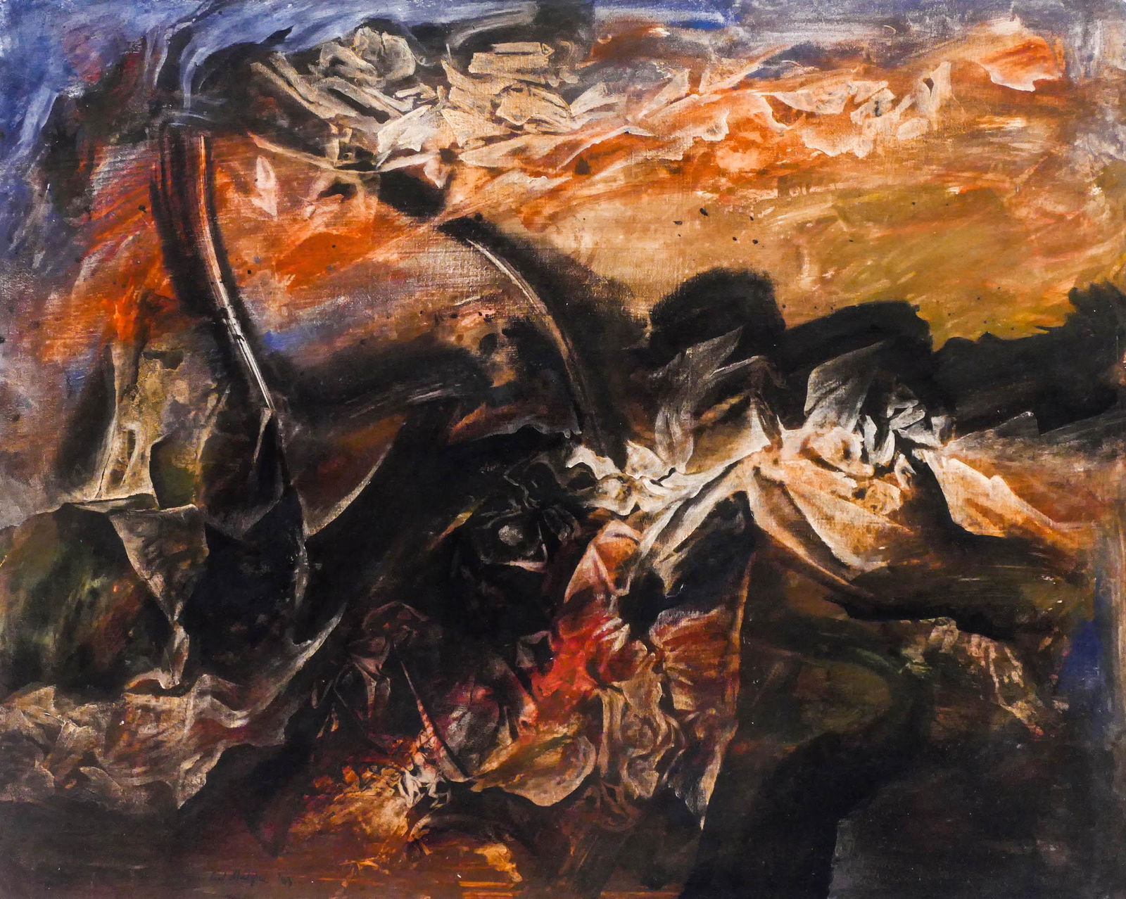 Neil Meitzler (1930-2009 Washington) Untitled Landscape (1 of 2)