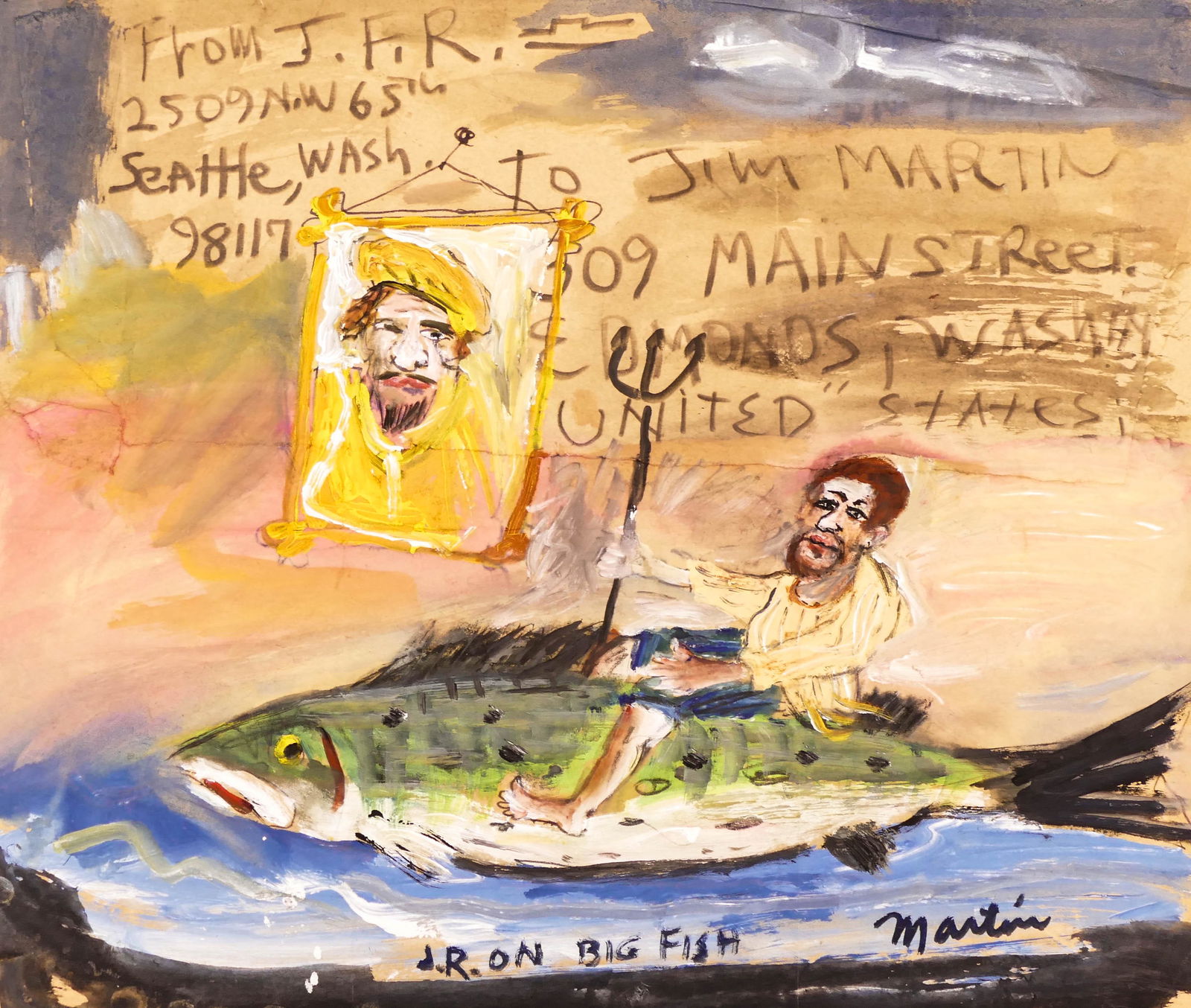 James Martin (b.1928 Washington) ''Joe Reno on Big (1 of 2)