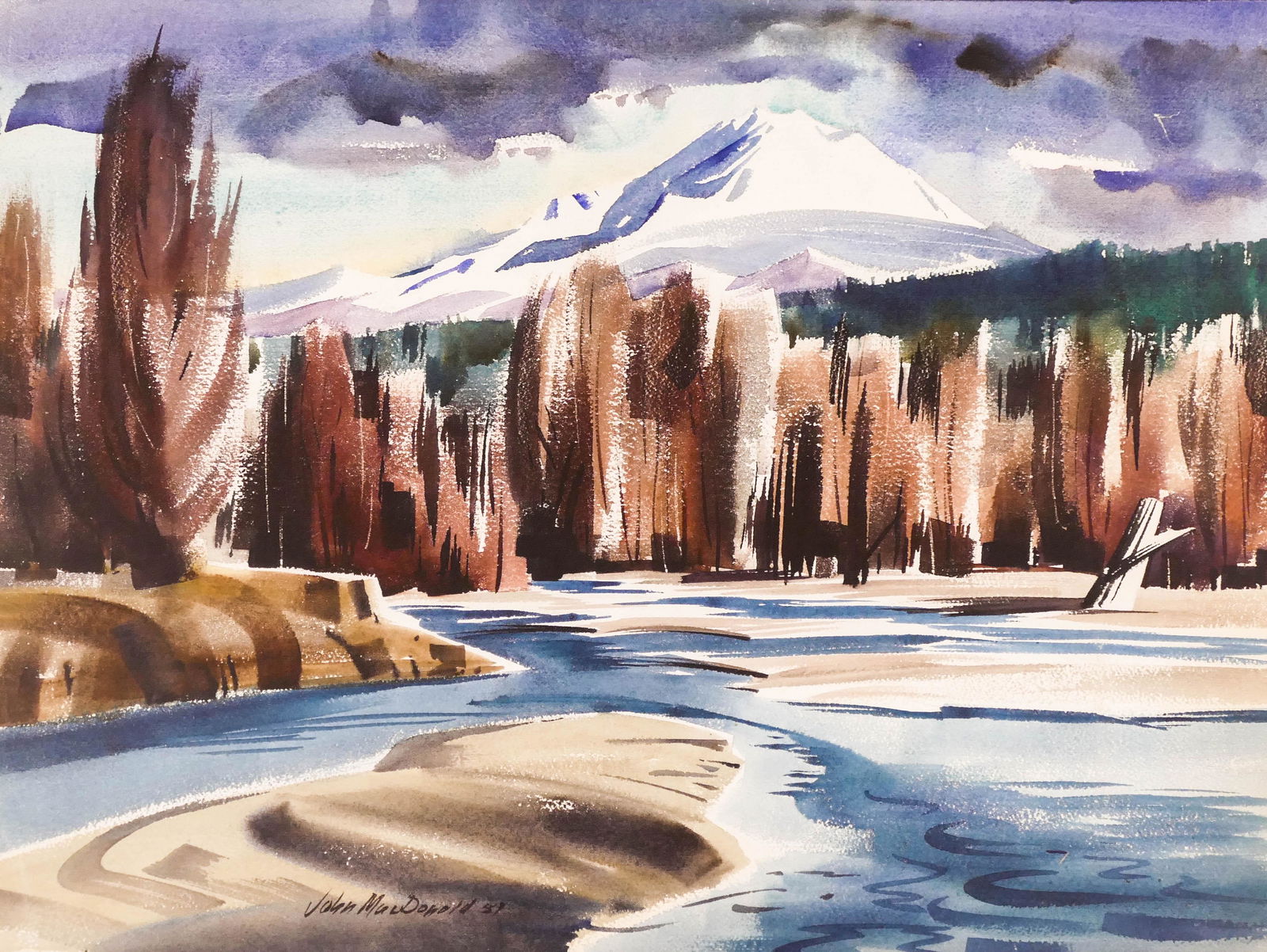 John MacDonald (b.1920 Washington) Mount Rainier (1 of 2)