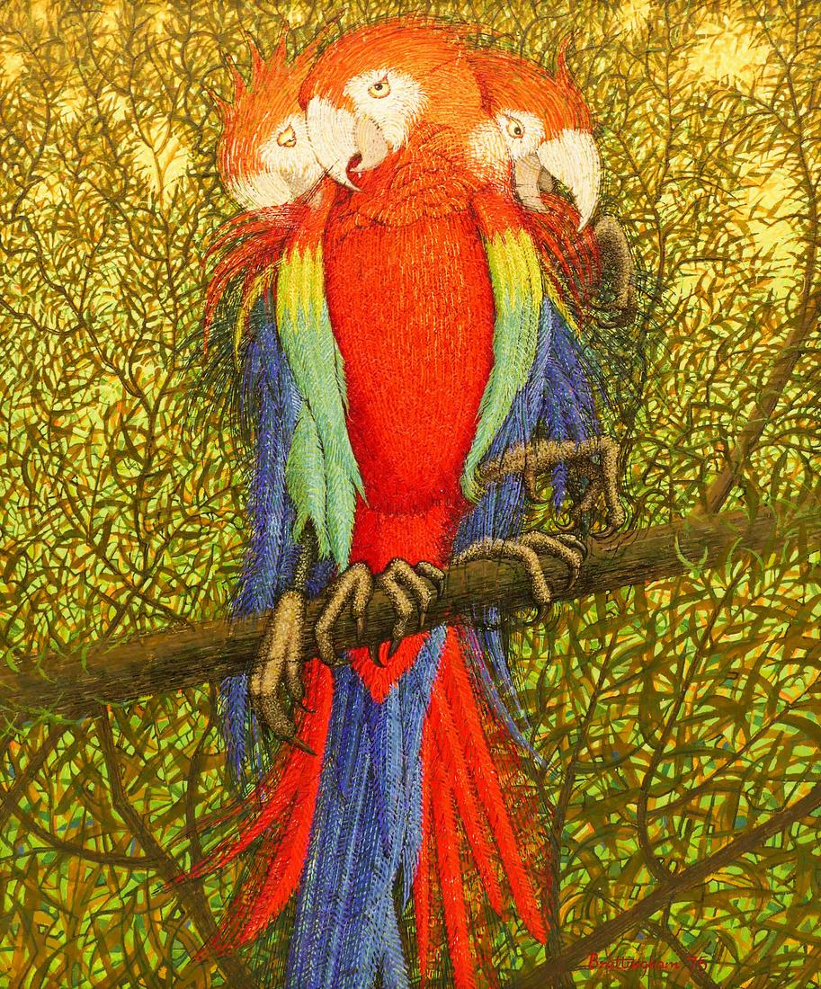 Walter Brettingham (b.1924 British) Futurist Parrot (1 of 2)