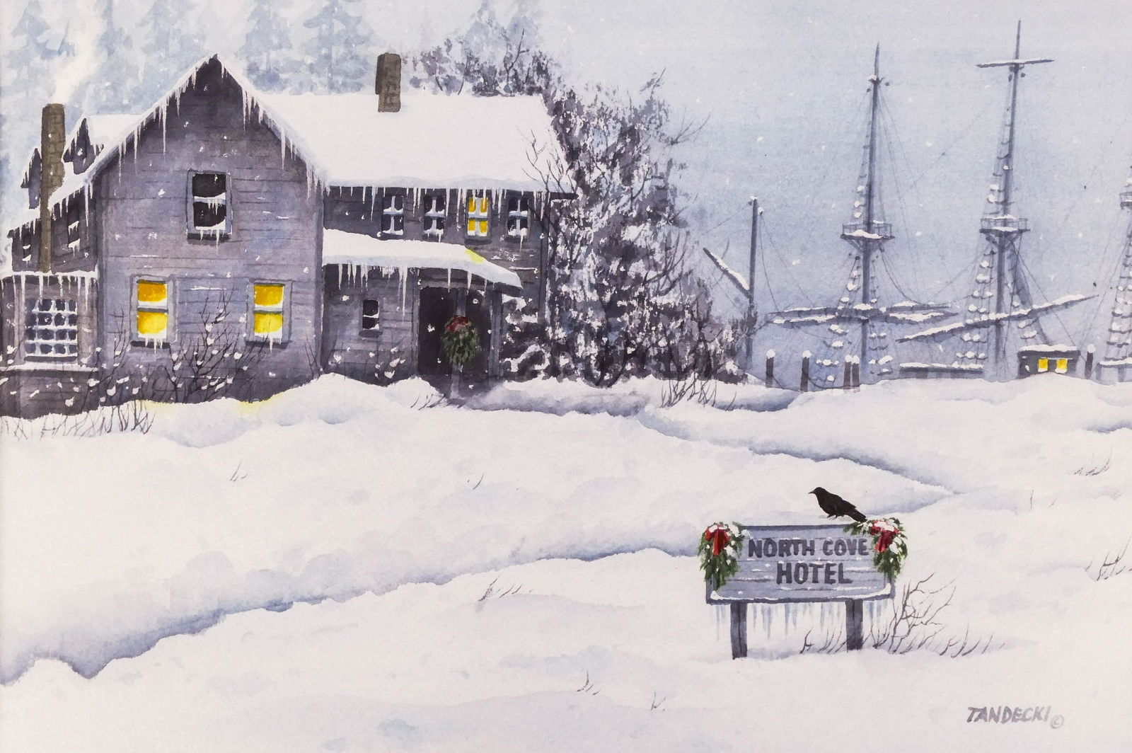 Robert Tandecki (20th Cent. Washington) ''Holiday at (1 of 2)