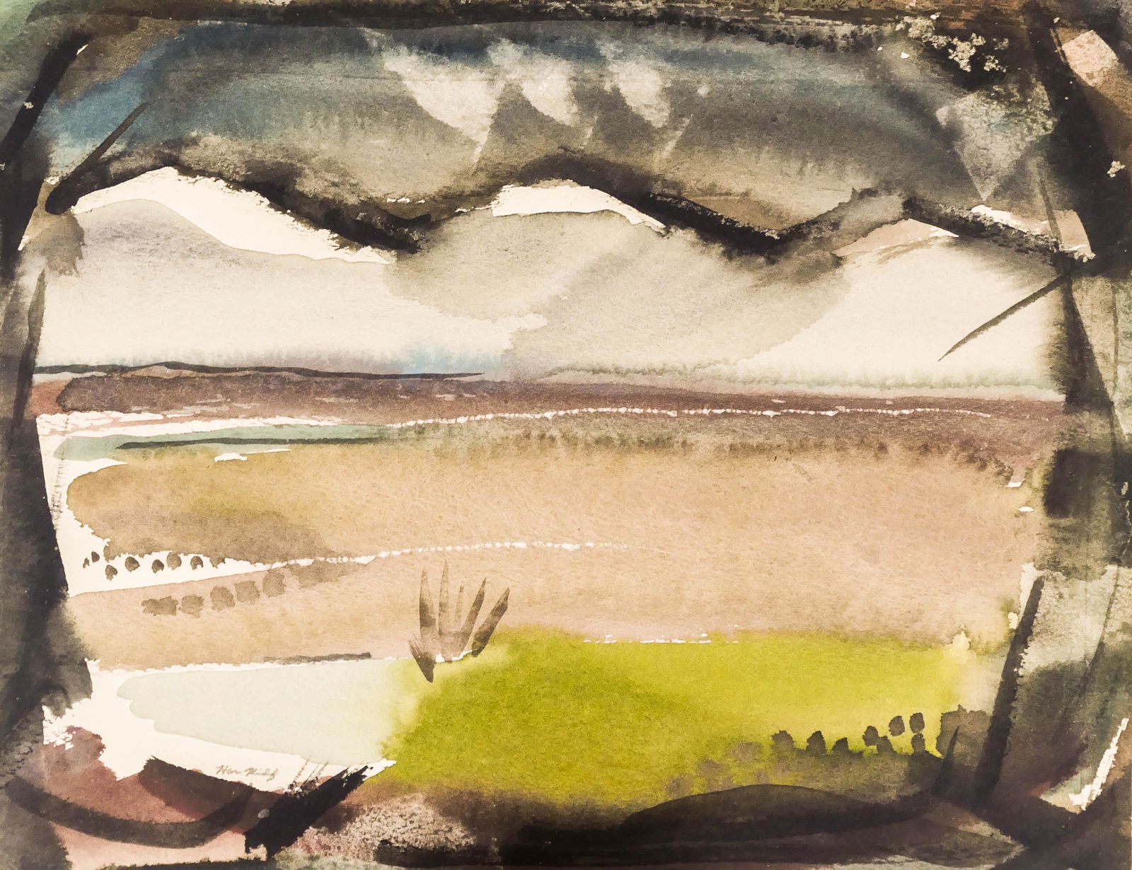 Hari ''Harry'' Kidd (1899-1964 American) ''Desert Mood, (1 of 2)