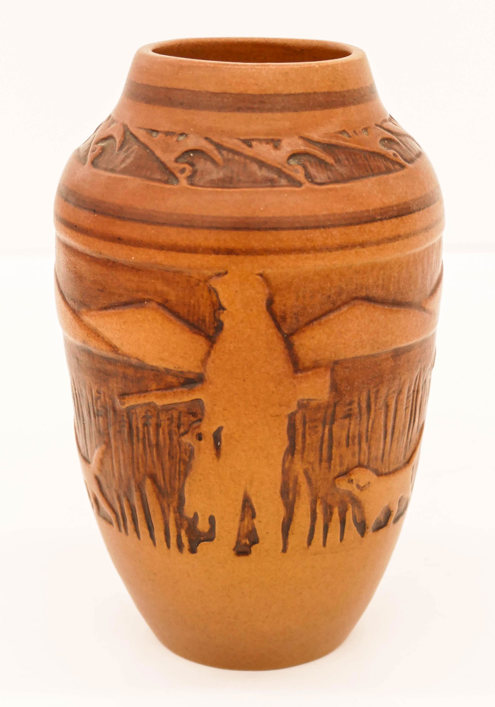 North Dakota School of Mines ''Duck Hunter'' Pottery (1 of 3)