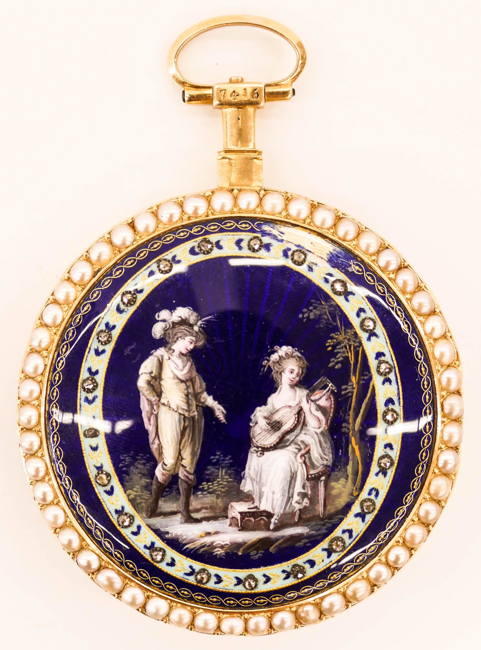 Fine Chevalier & Compagnie 18k French Enamel Verge (1 of 3)