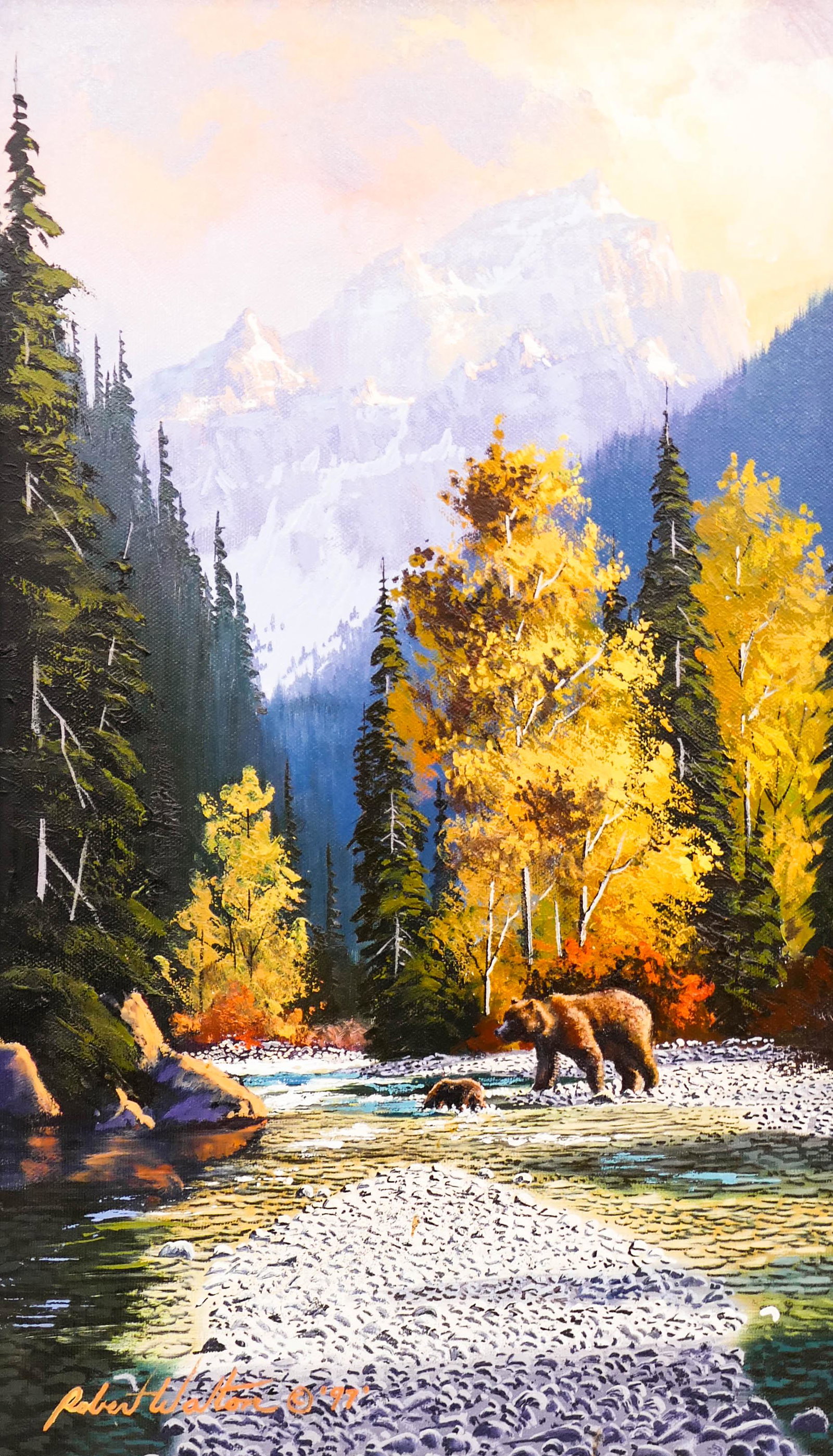 Robert Walton (20/21st Cent. Washington) Bear Crossing (1 of 2)