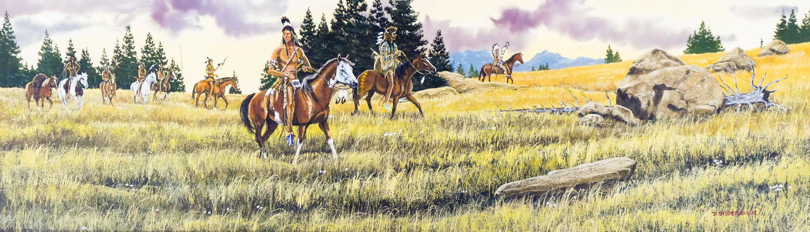 2pc David Studebaker (20/21st Cent. Washington) Cowboy (1 of 3)