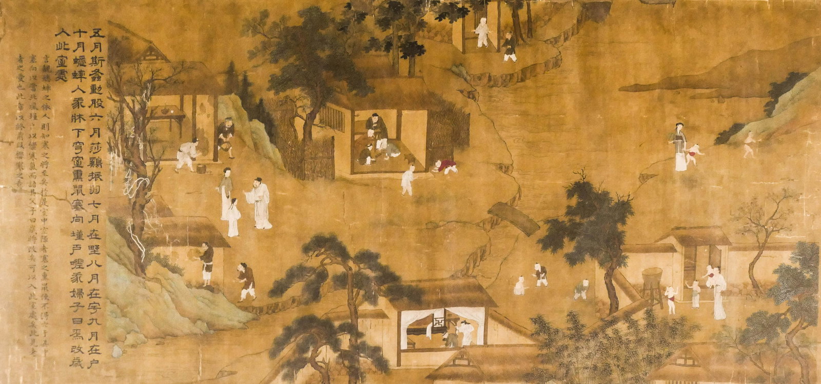 Chinese 18th Cent. Temple Landscape Ink on Silk Scroll (1 of 6)