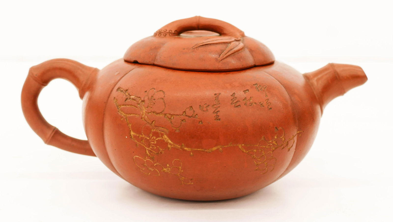 Chinese Republic Melon Form Yixing Teapot 3.5''x7.5''. (1 of 4)