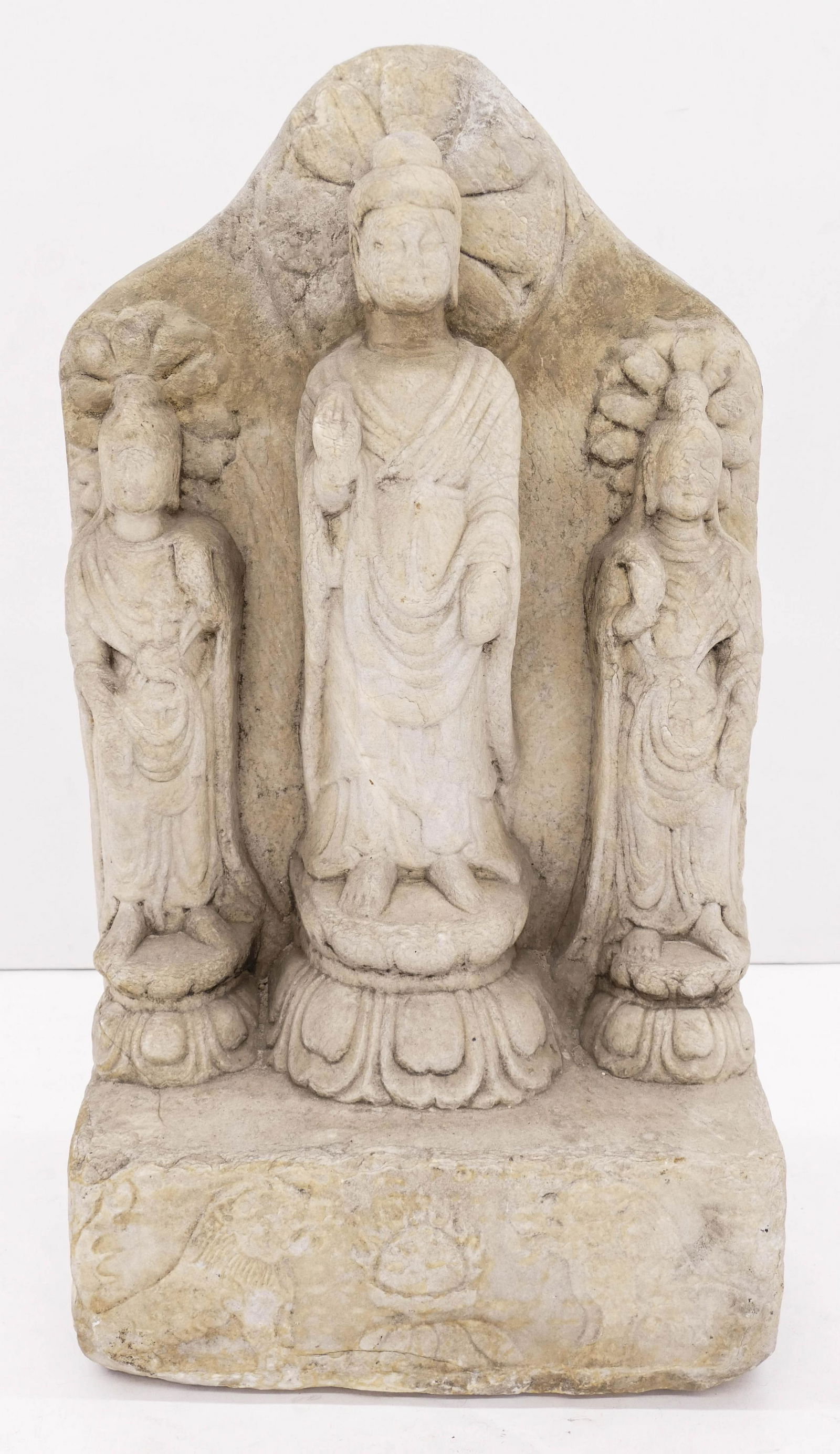 Impressive Chinese 6th Cent. Marble Stele of a Buddhist (1 of 4)