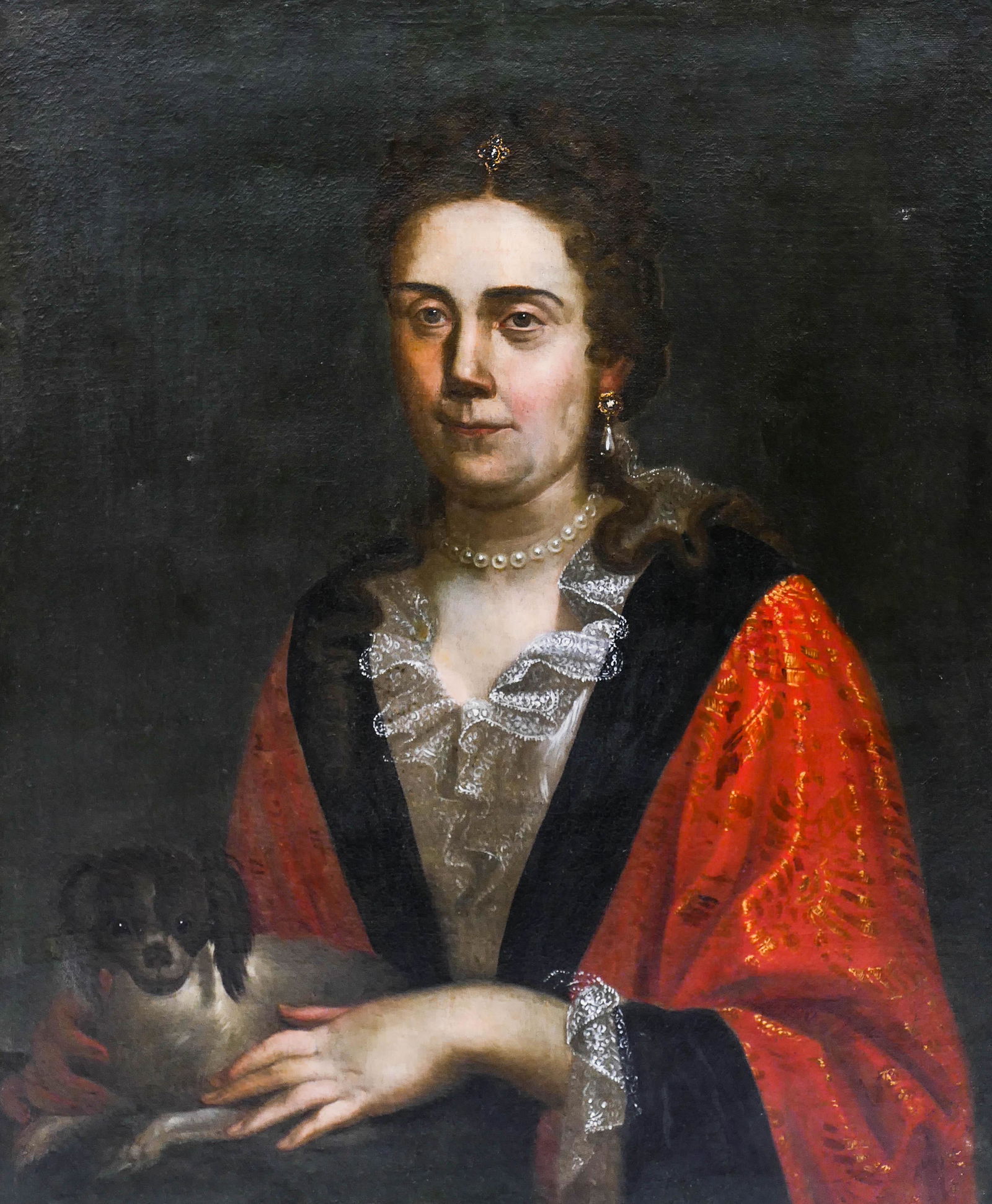 Continental School 18th/19th Cent. Female with Dog (1 of 3)