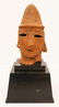 Japanese Kofun Terracotta Haniwa Head Fragment on Stand - 2