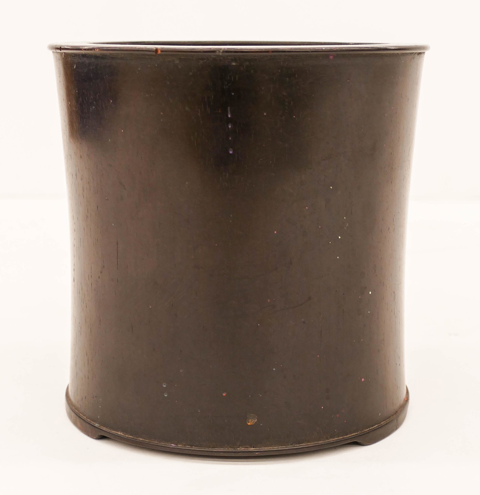 Chinese Zitan Rosewood Brush Pot 7''x7''. A refined (1 of 3)