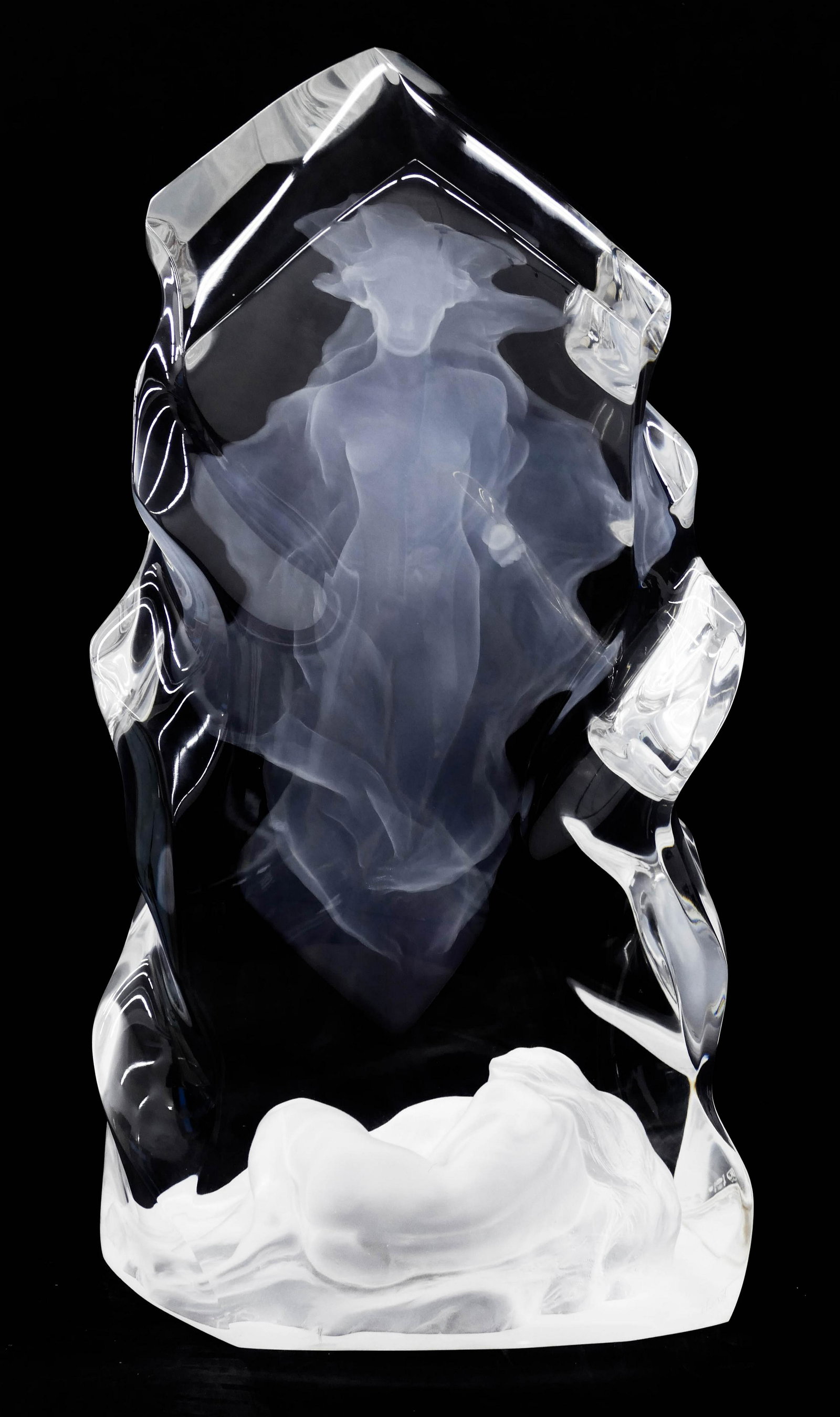 Frederick Hart (1943-1999 American) ''Echo of Silence'': Frederick Hart (1943-1999 American) ''Echo of Silence'' 1992 Acrylic Sculpture 22''x11''. Signed and numbered 265 of 350 edition near bottom edge. Excellent condition.