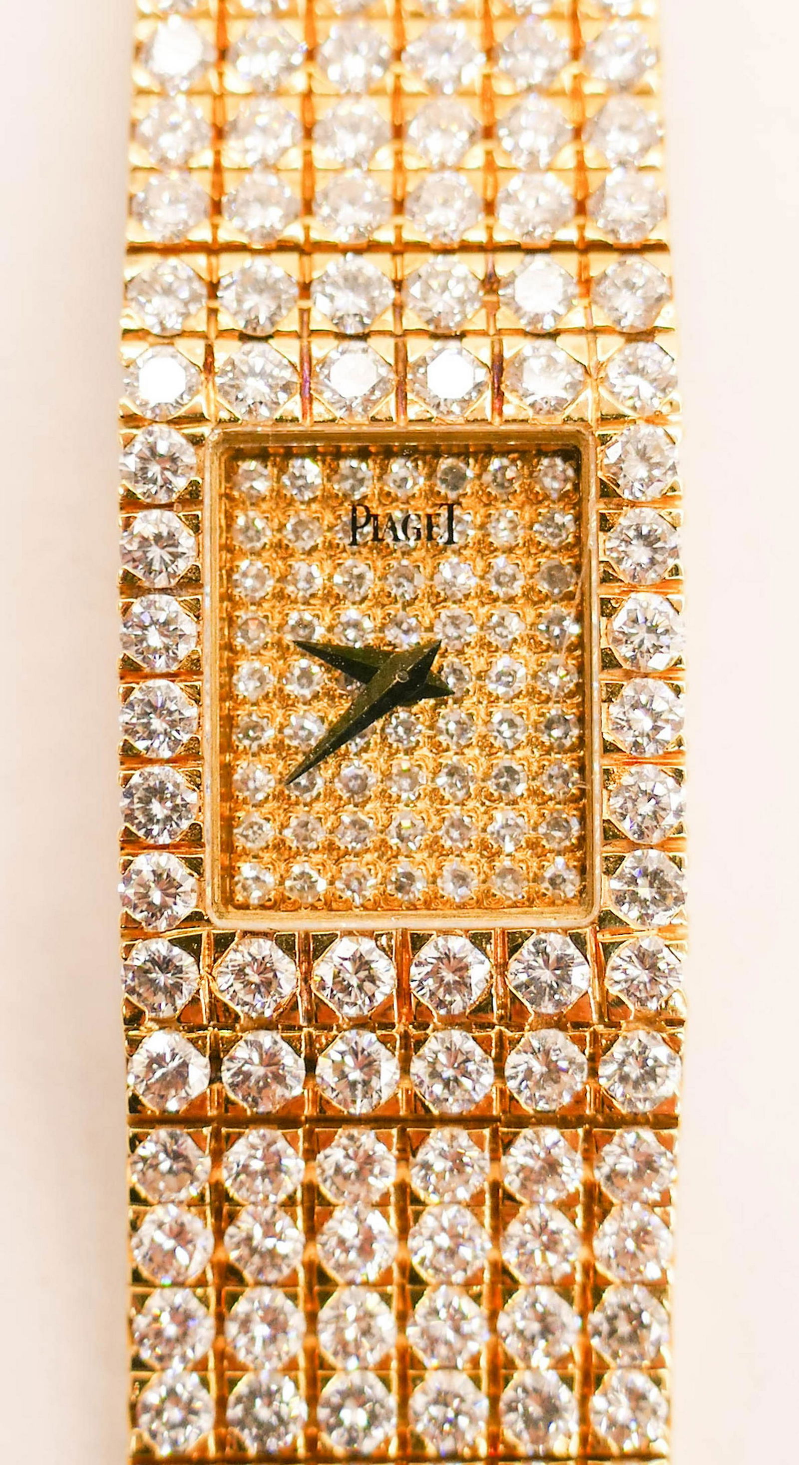 Lady's Piaget 18k Diamond Pave Bracelet Wrist Watch (1 of 8)