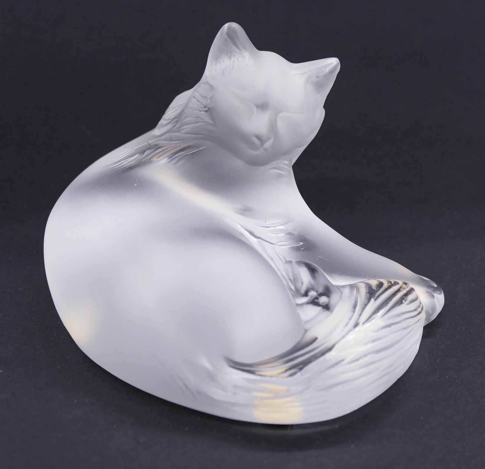 ラリック　LALIQUE ネコ　オブジェ クリスタル　インテリア　フィギュア ラリック LALIQUE ネコ オブジェ クリスタル インテリア フィギュア