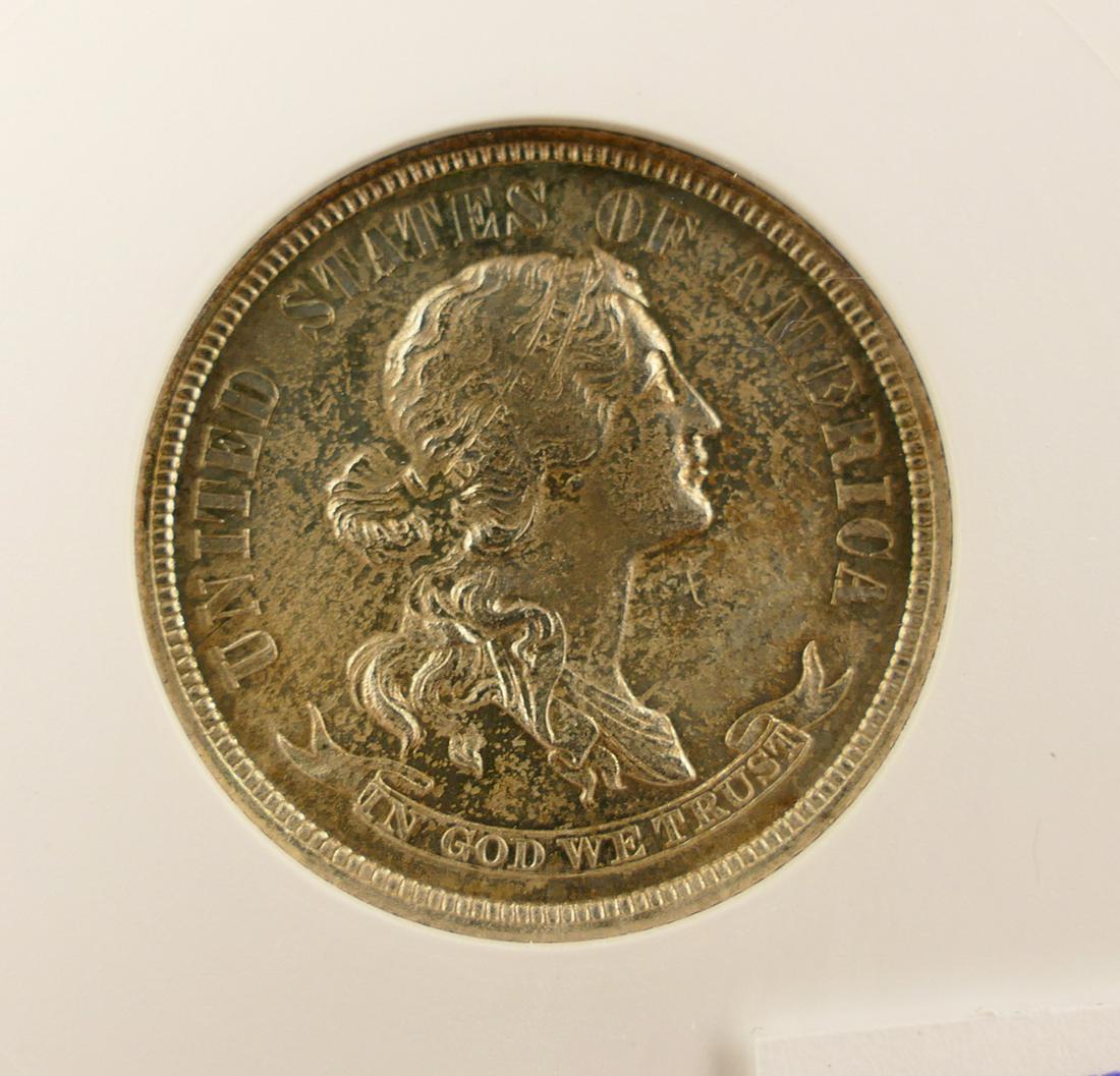 US 1870 Standard Silver Quarter Dollar ANACS PF50: US 1870 Pattern Standard Silver Quarter Dollar 25c (25 Cents) ANACS Net PF-50, Proof J-900 (Corroded). ANACS Cert #726386