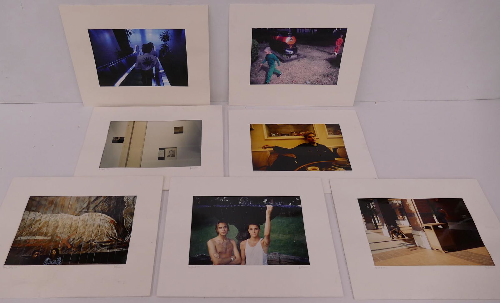 8pc C-Print Photographs by Craig Pozzi Etc: 8pc C-Print Photographs by Craig Pozzi and unidentified Portland Photographers. Includes 2 prints by Craig Pozzi (1942-2004, Oregon) both measuring 11x17'' with images measuring 9x13.5''. Images are t