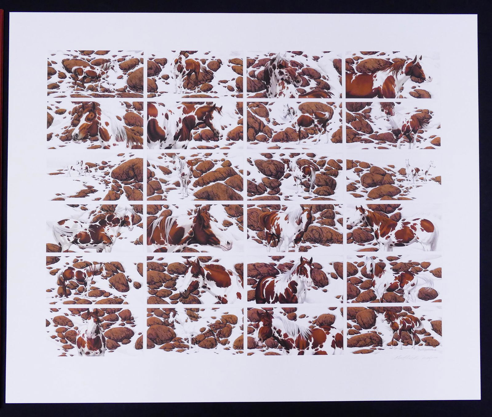 Bev Doolittle 'Hide and Seek Suite' S/N Lithograph: Bev Doolittle (b. 1947 California) 'Hide and Seek Suite' S/N Lithograph. Edition 21,528/25,000. 1990, The Grennwich Workshop. Print is signed and has edition written in pencil at lower right. Comes lo