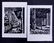 5pc Renee Ugrin 'Japanese Garden' Woodblock Prints - 3