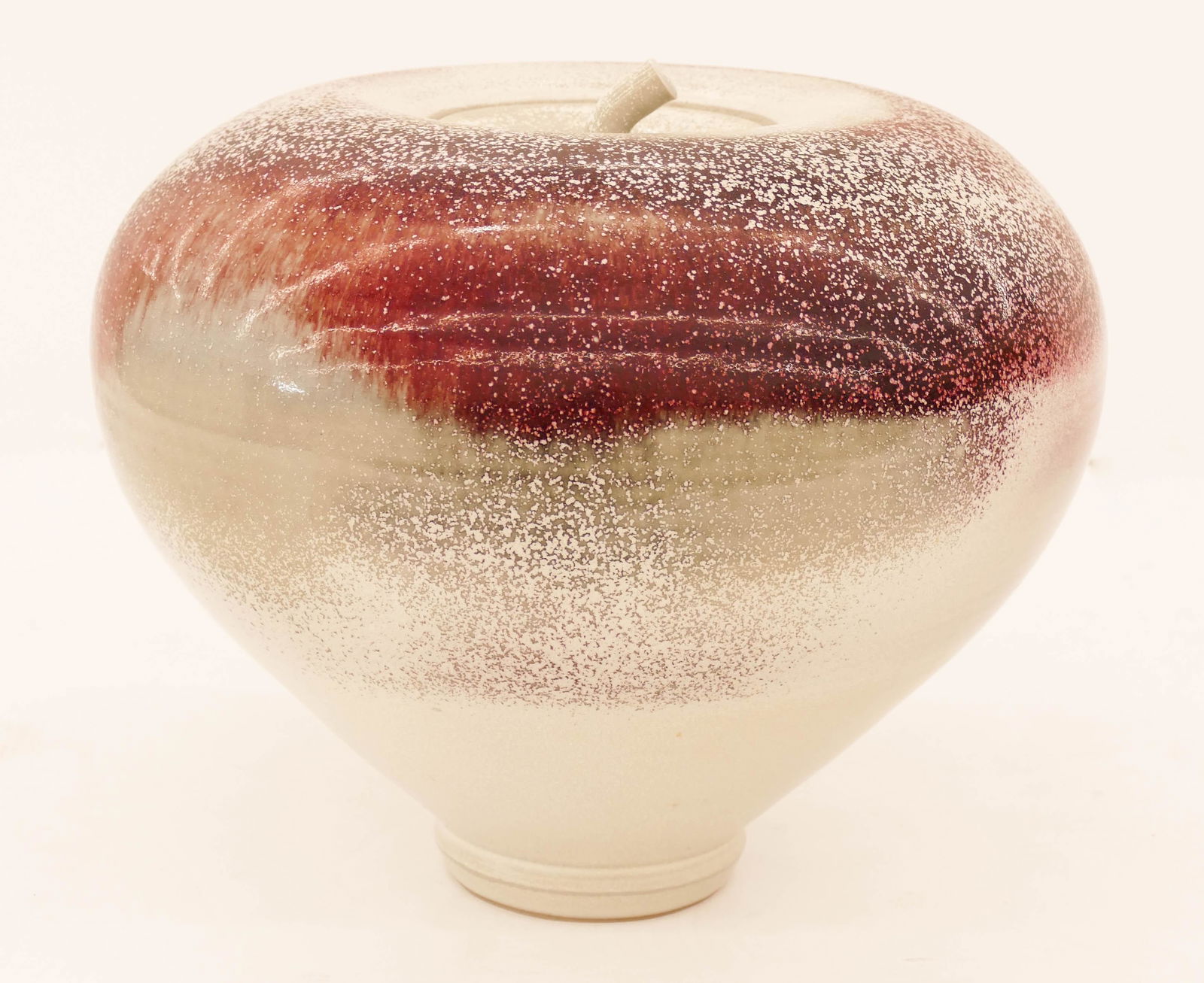 Tom Coleman Copper Red Jar Glazed Porcelain (1 of 2)