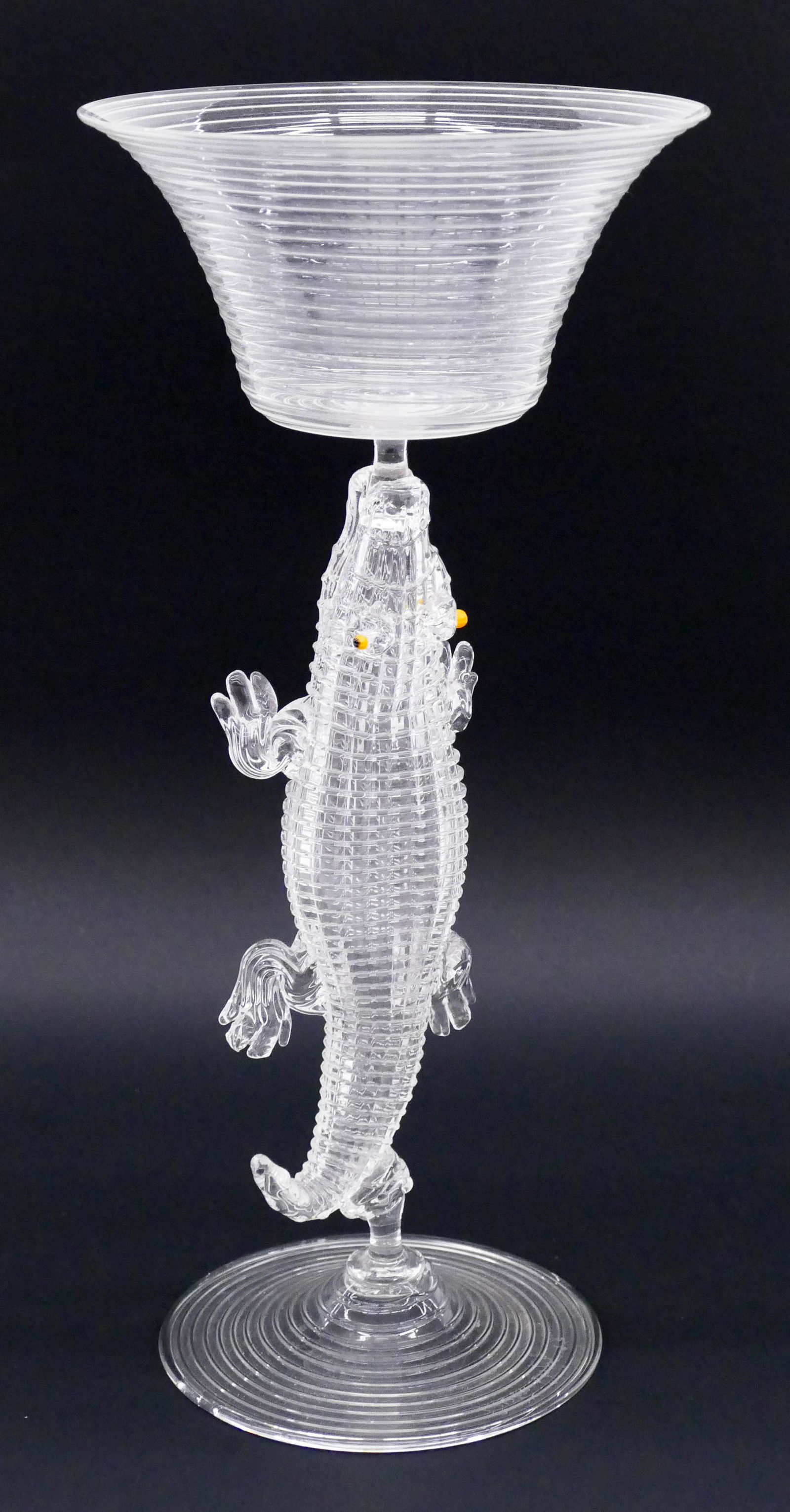 Preston Singletary Large Alligator Goblet 1993 (1 of 2)