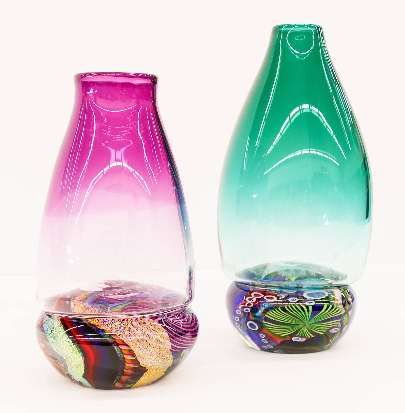 2pc James Nowak Aquarium Paperweight Vases (1 of 2)