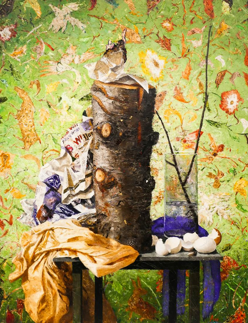 Katherine Ace ''Log'' 2002 Mixed Media on Canvas (1 of 3)