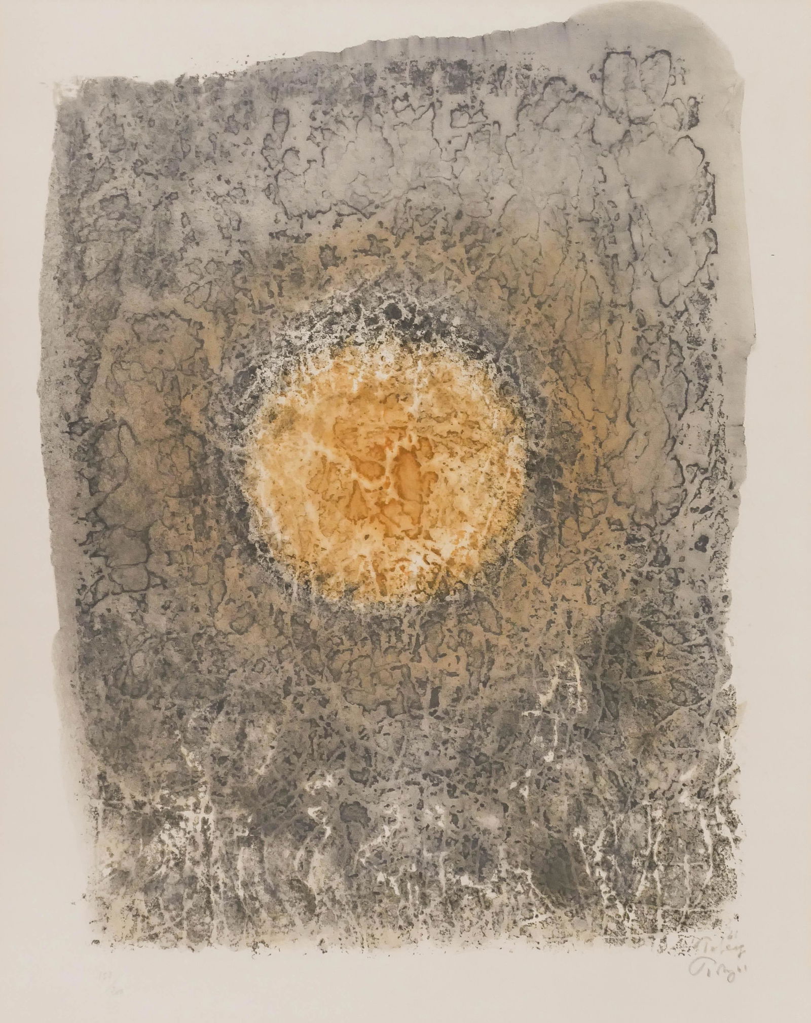 Mark Tobey ''Louvre'' 1961 Lithograph (1 of 3)